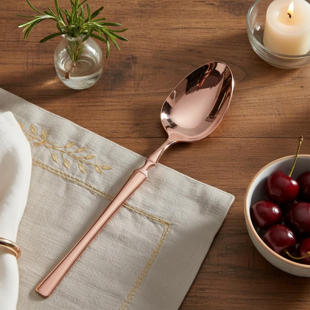 Manishaware Classic Stainless Steel Cutlery Set for Dining Table, Dishwasher Safe Glossy Flatware