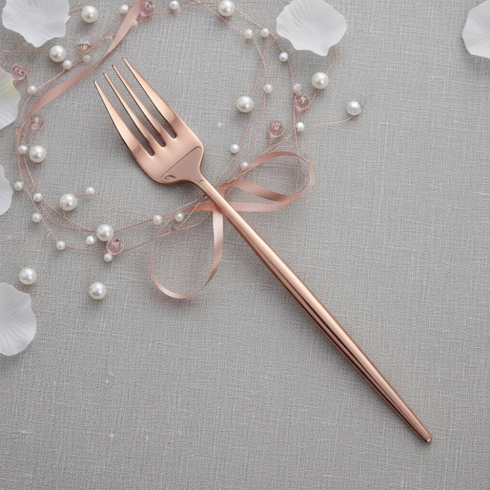 Manishaware Slim Handle Stainless Dinner Steel Fork set for Kitchen or Dining Table