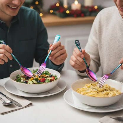 Dinner Fork Spoon Festive Design