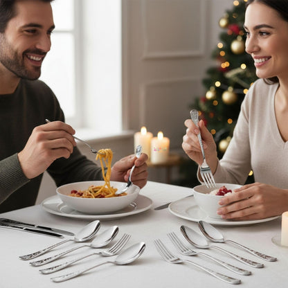 Dinner Fork Spoon Festive Design