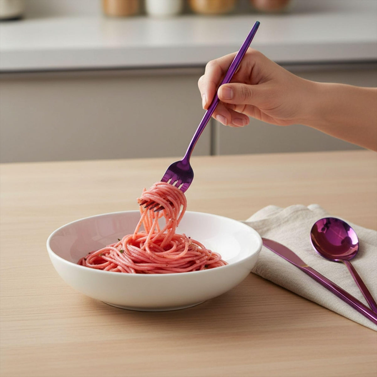 18/10 stainless steel Pink premium cutlery set, Slim design, a perfect wedding, housewarming, corporate and festival gift