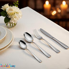 Silver Mirror cutlery set, 24 Pcs family pack, a perfect wedding, housewarming, corporate and festival gift