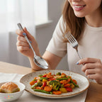 Silver Mirror spoon and fork set, dishwasher safe, a perfect wedding, housewarming, corporate and festival gift