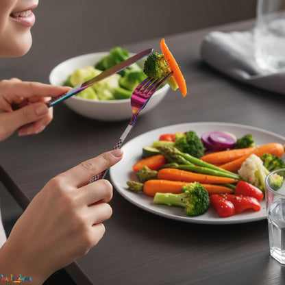 Premium Cutlery Set Checker Design