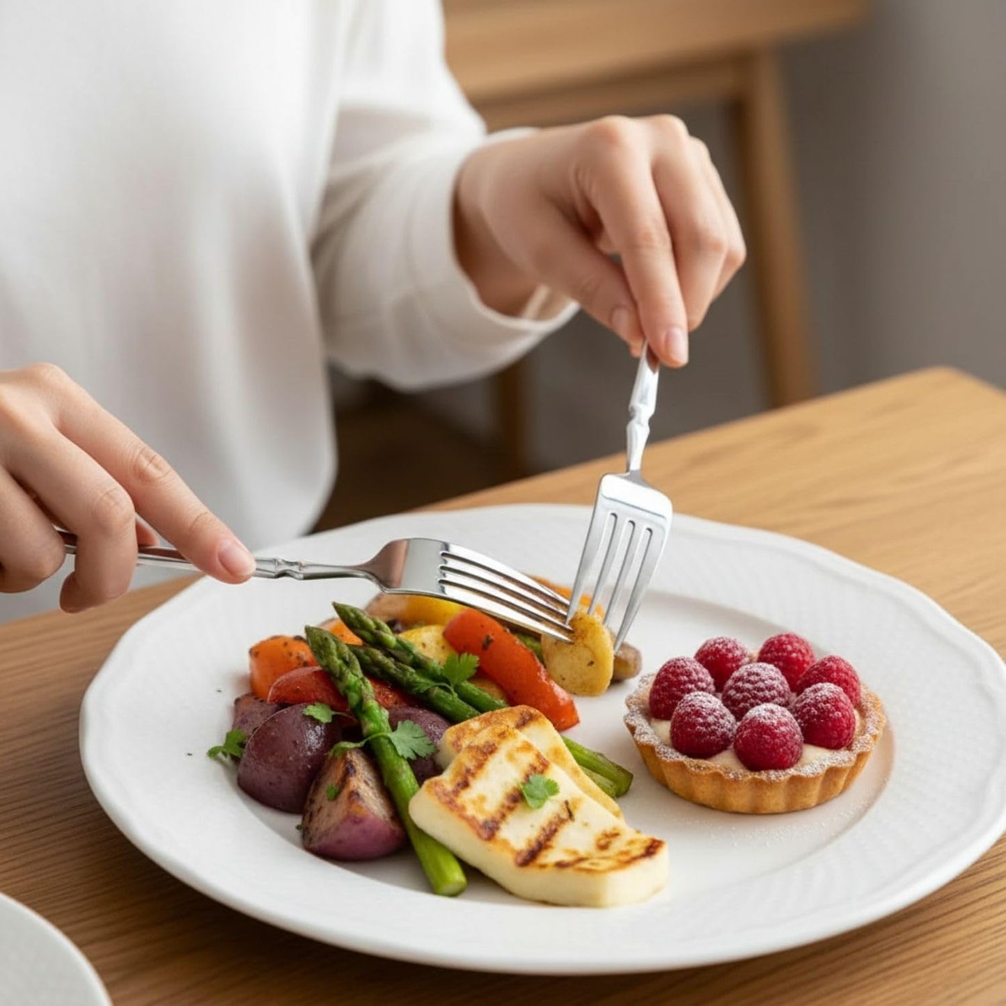 Dinner Fork Spoon Elegant Design