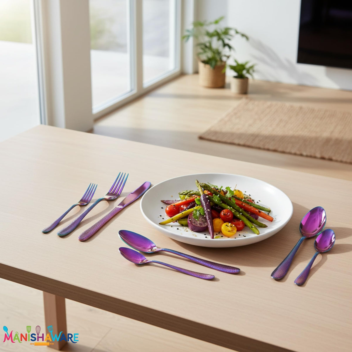 Rainbow Hammer premium cutlery set, rust resistant stainless steel, a perfect wedding, housewarming, corporate and festival gift
