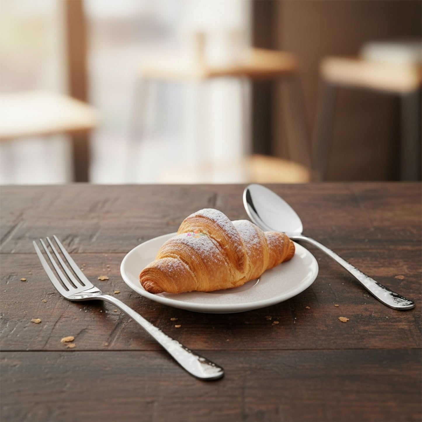 Dinner Fork Spoon Festive Design