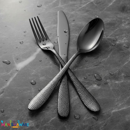 Premium Cutlery Set Hammer Design