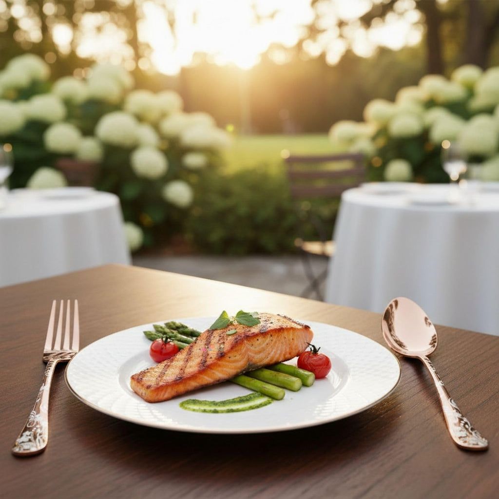 Rose Gold Floral spoon and fork set, rust resistant stainless steel, a perfect wedding, housewarming, corporate and festival gift
