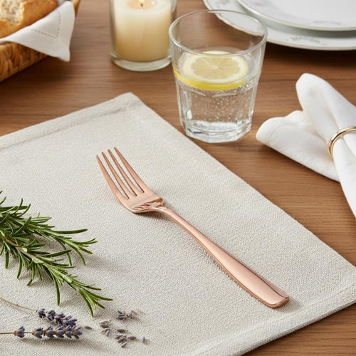 Rosegold Dinner Fork Mirror Design