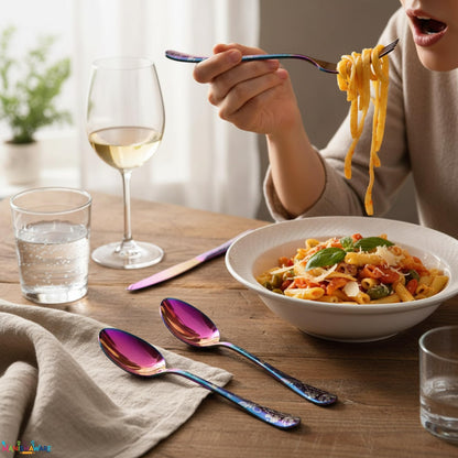Premium Cutlery Set Floral Design