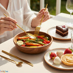 Gold Slim stainless steel cutlery set, 12 Pcs pack, a perfect wedding, housewarming, corporate and festival gift