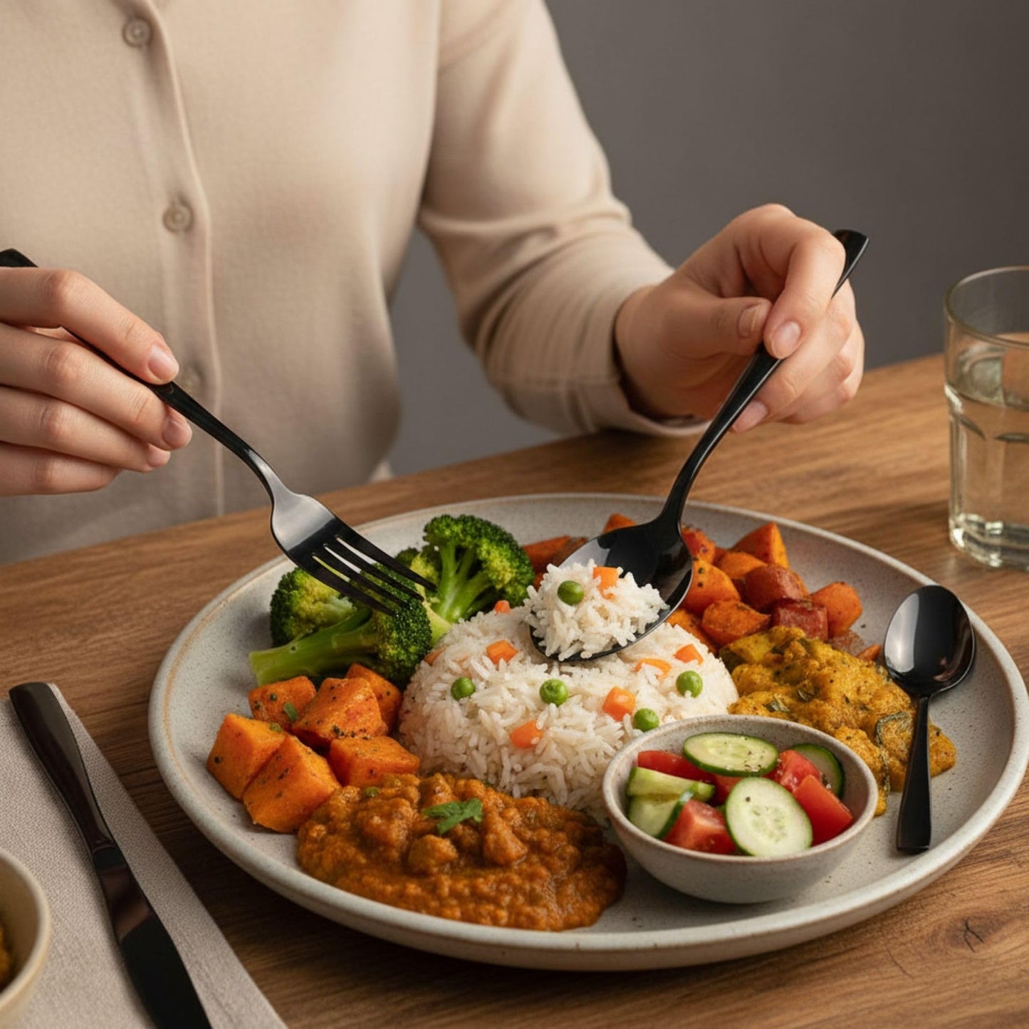 Premium Cutlery Set Mirror Design