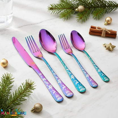 Premium Cutlery Set Festive Design