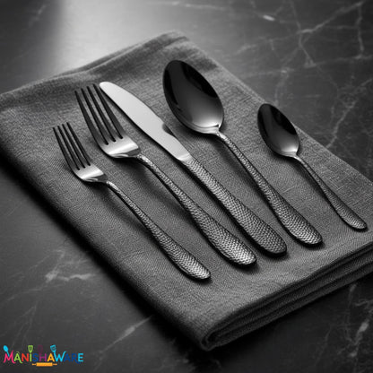 Premium Cutlery Set Hammer Design