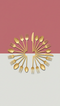 Collector's Edition Gold Flatware Set