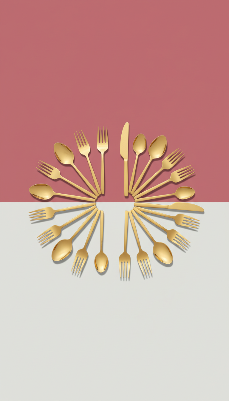 Collector's Edition Gold Flatware Set